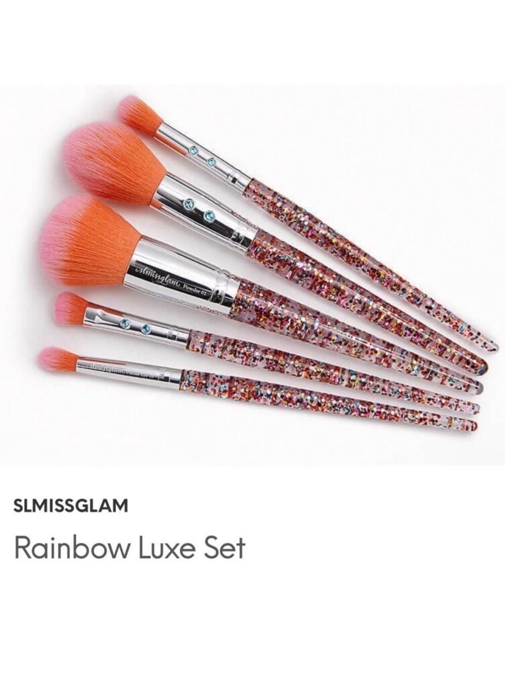 SLMissGlam Beauty Rainbow Luxe Makeup Brush Set